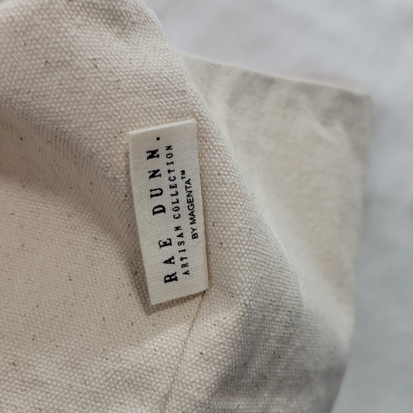 Rae Dunn Hoppy Easter Canvas Easter Basket - Picture 2 of 6